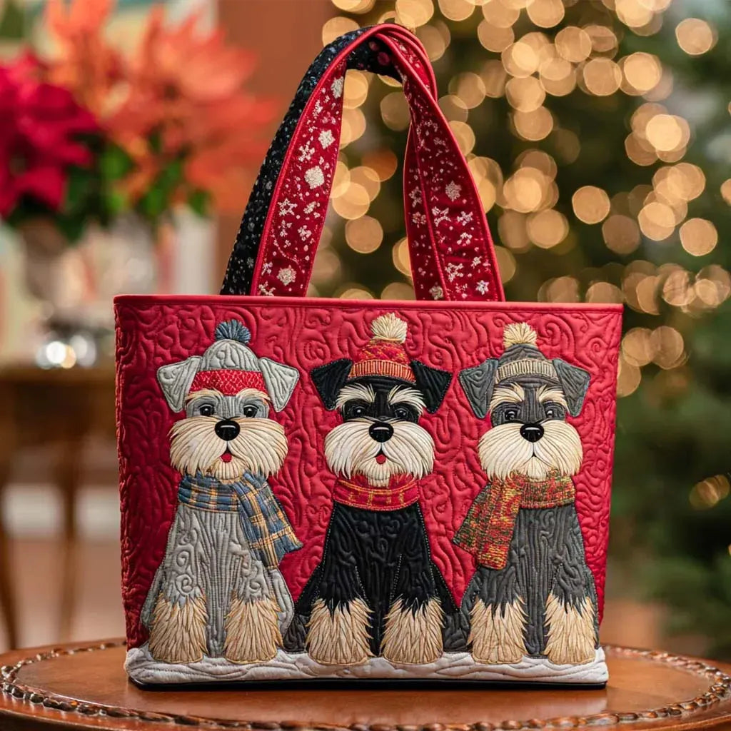Borsa Donna con trio di Schnauzer – Due Misure