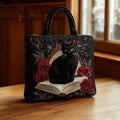 Borsa Donna con gatto nero e libri – Due Misure