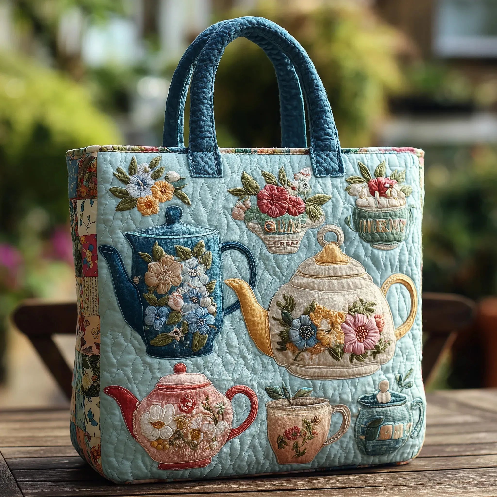 Borsa Floreale Trapuntata fantasia primaverile – Due Misure