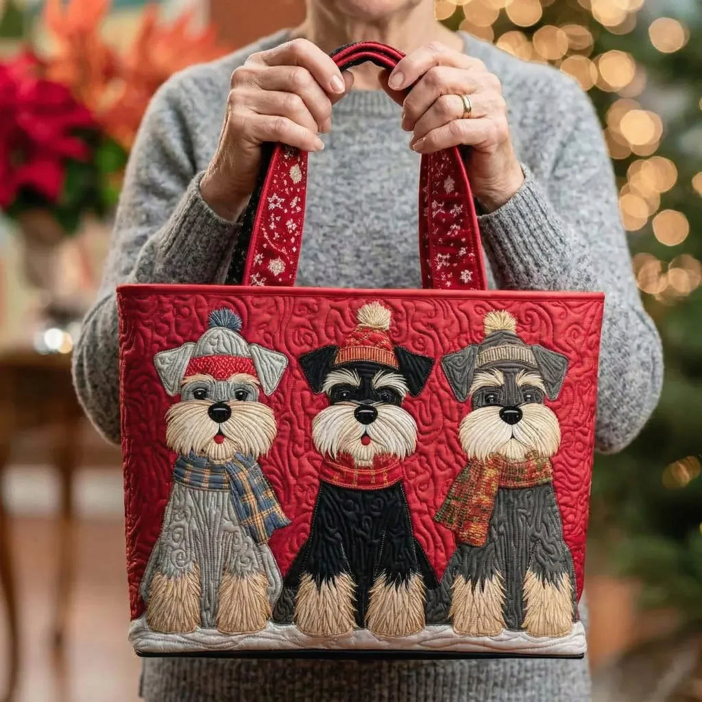Borsa Donna con trio di Schnauzer – Due Misure