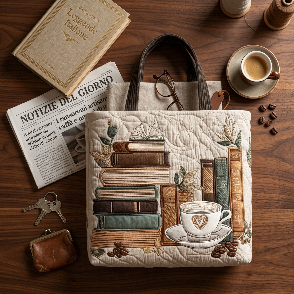 Borsa Artigianale motivo caffè – Due Misure