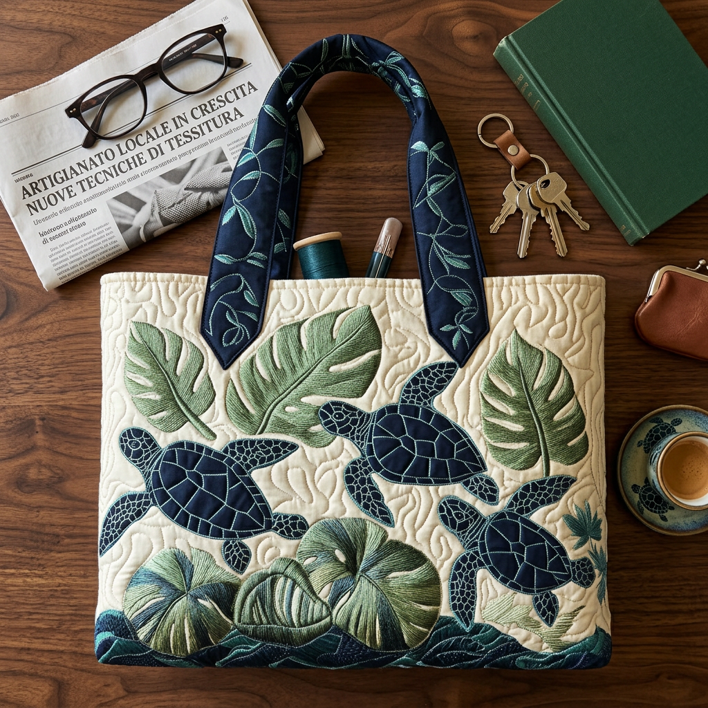 Borsa Trapuntata tartaruga marina – Capiente e Leggera