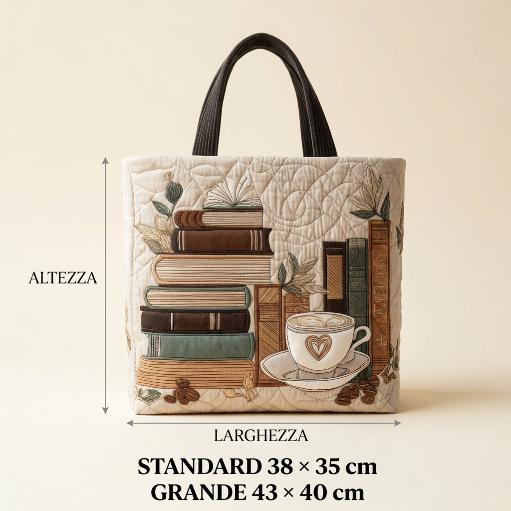 Borsa Artigianale motivo caffè – Due Misure